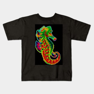 Colorful Seahorse Kids T-Shirt